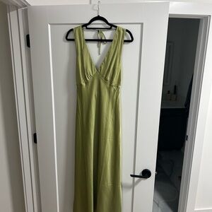 Abercrombie & Fitch Light Green Maxi Dress